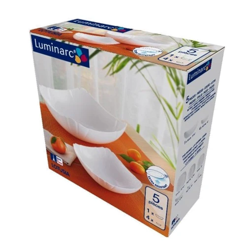 Luminarc Lotusia J3189: Размеры, см 4 салатника 4х15 см, 1 салатник – 1х24 см
