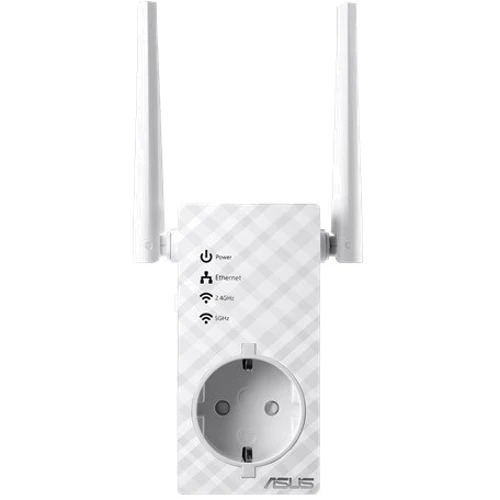 Точка доступу Wi-Fi Asus RP-AC53 (AC750, 1хLAN, розширювач зони Wi-Fi-покриття, 2 зовнішніх антени)