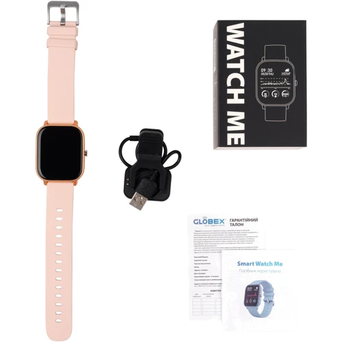Смарт-часы Globex Smart Watch Me Gold Rose: Материал ремешка Силикон