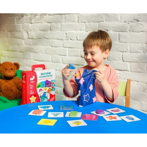 Розвиваючий набір Геометричні фігури Vladi Toys ZB2001-02 з дерева фото 5