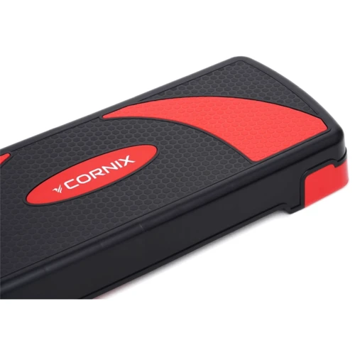 Степ платформа и балансировочная платформа Cornix 3-ступенчатая 78 х 29 х 10-20 см XR-0185 Black/Red: Высота, см 10