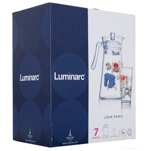 Набор для напитков Luminarc Neo Love Paris Floreno 7 пр. (P9813): Объем графина, мл 1300