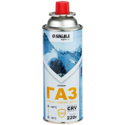 Газовий балон Sigma зимовий 220 г CRV (2901721)