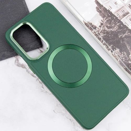 Аксессуар для смартфона TPU Case Bonbon Metal Style with MagSafe Army Green for OnePlus 9: Цвет зеленый