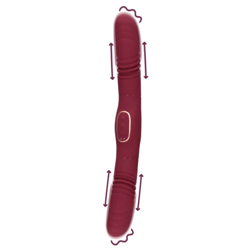 Двухсторонний вибратор Loveline Burgundy
