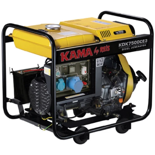 Генератор дизельний KAMA KDK7500CE3, трифазний 230/400V, 50Hz, 6.9KVA