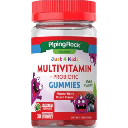Piping Rock Multivitamin+probiotic Мультивитамины + пробиотики 30 жевательных таблеток