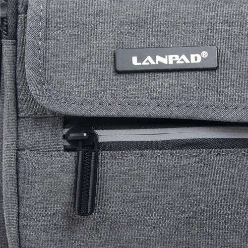 Мужская сумка через плечо Lanpad серая (33050): Пол Мужской