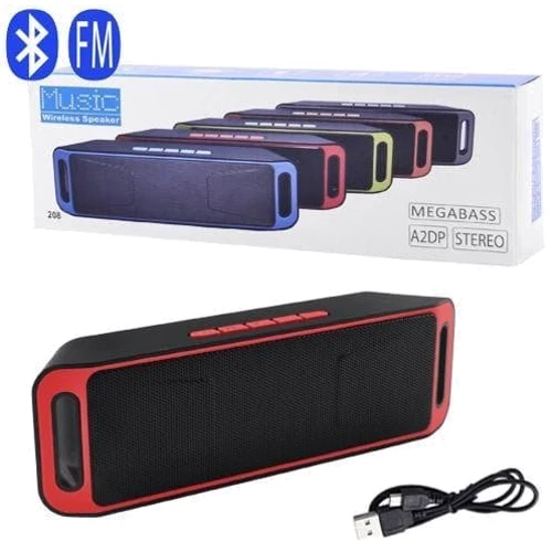 Bluetooth Колонка Music Megabass A2dp Stereo SC-208 Red фото 2