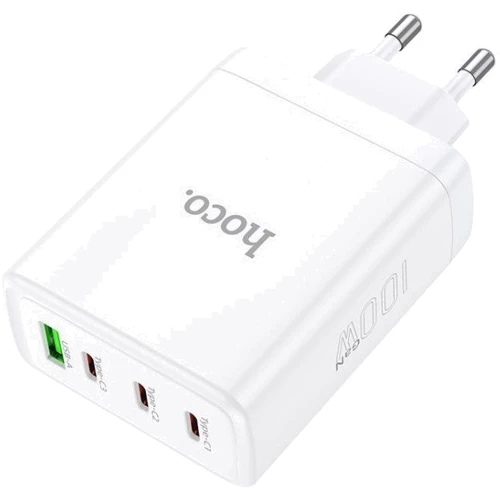 Зарядний пристрій Hoco Wall Charger 3xUSB-C+USB N31 White: Особливості USB-C, Быстрая зарядка, Power Delivery (PD)