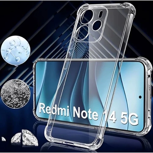 Чехол для телефонов TPU Case GETMAN Ease logo Full Camera Transparent for Xiaomi Redmi Note 14 5G: Тип накладка на заднюю часть