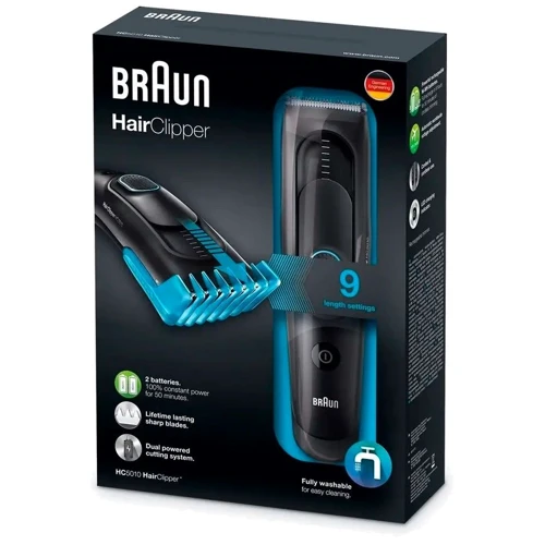 Машинка для стрижки Braun HC 50: Кількість насадок 1
