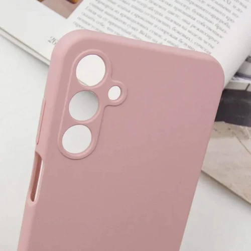 Чехол для телефонов Lakshmi Premium Silicone Case with Logo Full Camera Pink Sand for Samsung A165 Galaxy A16 4G / A166 Galaxy A16 5G: Цвет розовый
