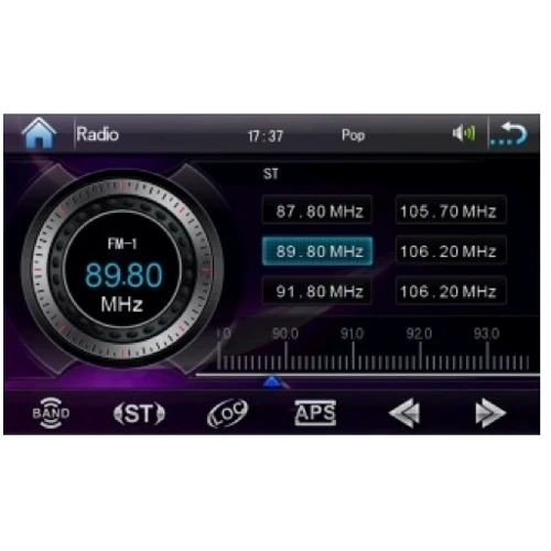 Globex Toyota Solara GU6912: Встроенный GPS-приемник есть