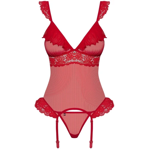Комплект Obsessive 863-COR-3 corset, S/M