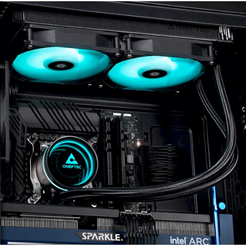 Кулер Chieftec Iceberg 240 ARGB (CLC-240-RGB): Уровень шума, dB 34.7