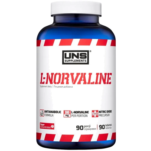 Аминокислота для спорта UNS L-Norvaline 90 tabs