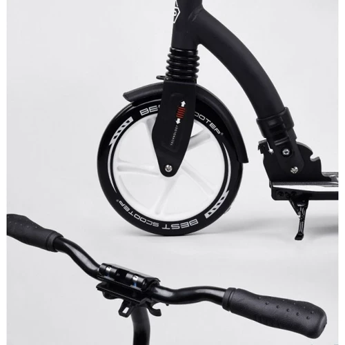 Самокат Best Scooter чорно-білий (75343): Тип гальма ножний