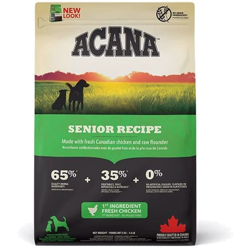 Сухий корм ACANA Senior Dog Recipe для літніх собак усіх порід з м'ясом курчати 2 кг (a51023)