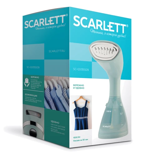 Отпариватель Scarlett SC-GS135S09: Подача пара, г/мин 30
