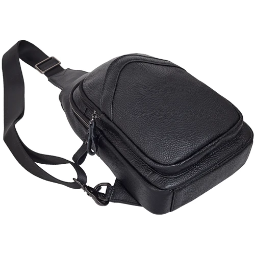 Чоловіча сумка-слінг Buffalo Bags чорна (SHIM9000A-black): Тип ручки Без ручки, Плечевой ремень
