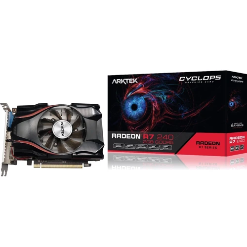 Відеокарта Arktek Radeon R7 240 2 GB (AKR240D5S2GH1): Розрядність шини пам'яті, біт 128