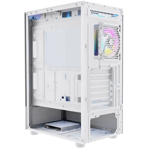 Корпус Logic LOOK ARGB MIDI White (AT-LOOK-ARGB-20-0000000-0002): Материал передней панели сталь и закаленное стекло
