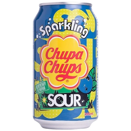 Напиток газированный Chupa Chups Sour Blueberry 345 ml