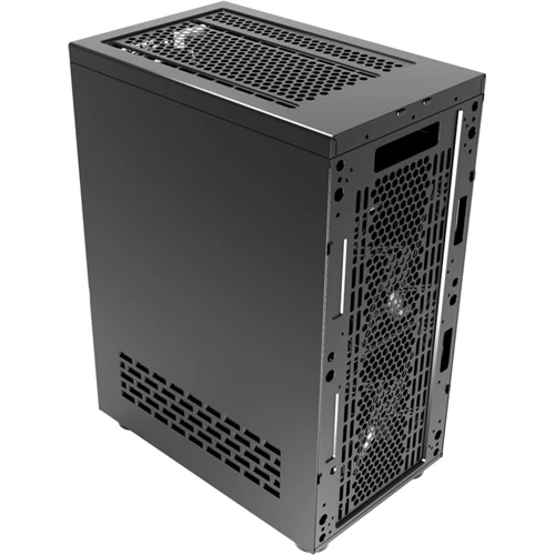 Корпус 1STPLAYER R6-A-3R1 Color LED Black: Матеріал передній панелі пластик