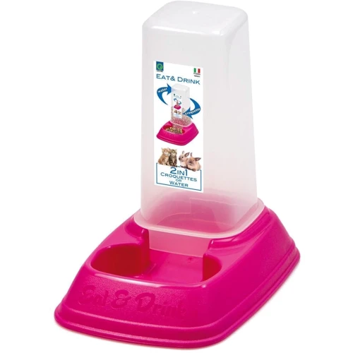 Мини диспенсер для корма и воды Georplast 20x13.5x19 см (10087): Тип Кормушки
