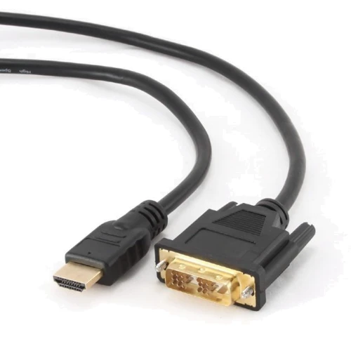 Кабель и переходник Cablexpert HDMI - DVI (M/M) 0.5 м Black (CC-HDMI-DVI-0.5M): Тип кабель