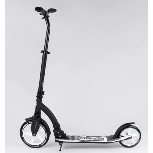 Самокат Best Scooter чорно-білий (75343): Кількість коліс 2