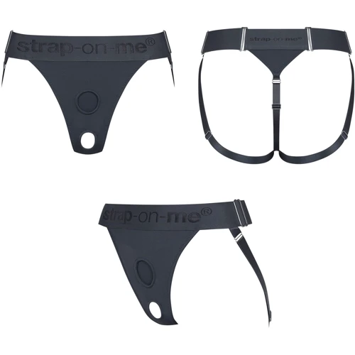 Трусики для страпона Strap-On-Me Harnais Lingerie Unique - One Size - Grey