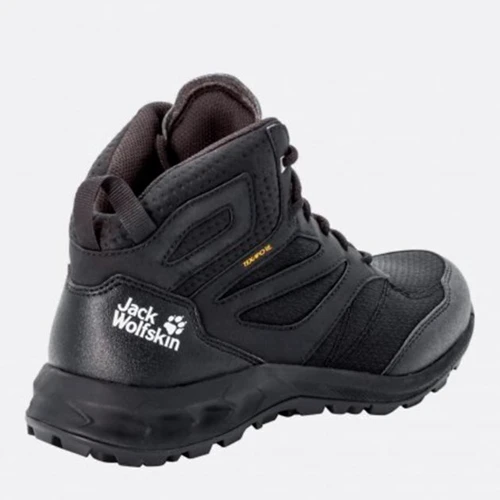 Ботинки Jack Wolfskin Woodland Texapore Mid W 4039231-2826 37.5 черные текстиль демисезон фото 3