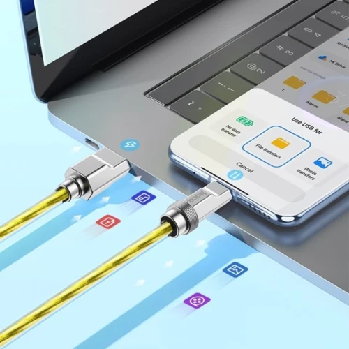 Кабель Hoco USB Cable to USB-C U113 Solid 100W 1m Gold фото 3