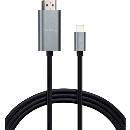 Кабель і перехідник Vinga USB-C to HDMI 1.5m v1.4 4K30Hz (VCPVCCH1415): Тип кабель