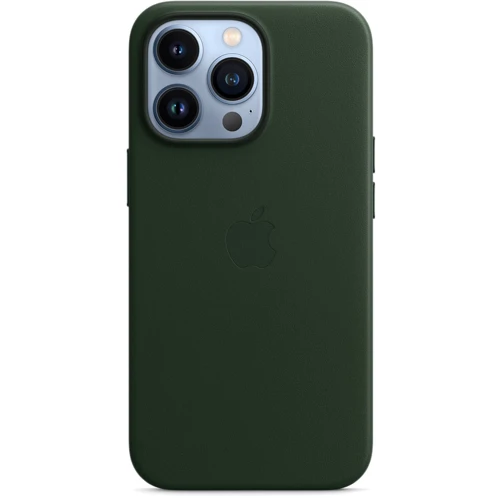 Чехол для iPhone Apple Leather Case with MagSafe Sequoia Green (MM1G3) for iPhone 13 Pro: Тип чехла накладка на заднюю часть