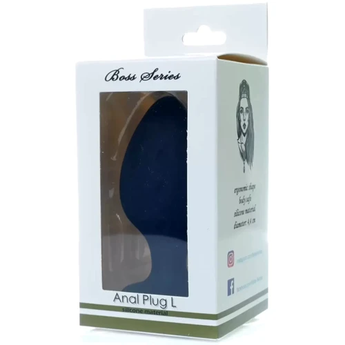 Анальная силиконовая пробка Boss Series - Silicone Anal Plug L (BS7800021)