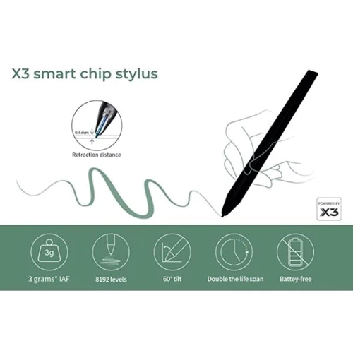 Графический планшет XP-Pen Deco MW green, 8X5", 5080 LPI, 8192 levels, Bluetooth 5.0: Multitouch Нет