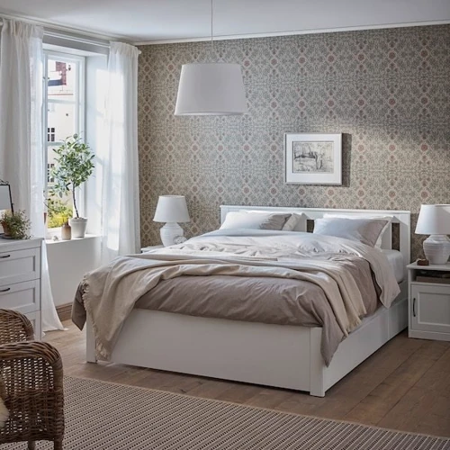 Каркас кровати с 2 контейнерами ІКЕА Songesand 160х200 см (892.412.56) фото 1