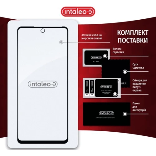 Аксессуар для смартфона Intaleo Tempered Glass Full Glue Black for Tecno Spark 10 Pro фото 6