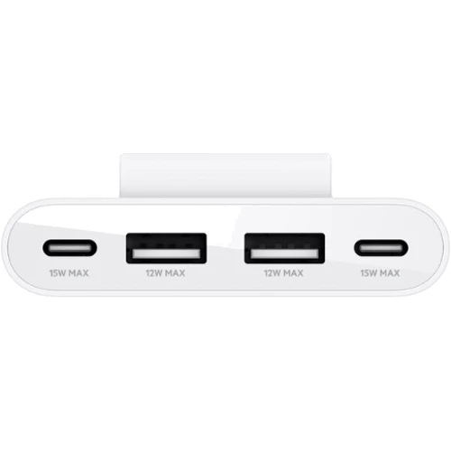 Адаптер Belkin Adapter USB-C to 2хUSB-C+2хUSB White (BUZ001BT2MWHB7): Інтерфейс підключення USB-C, USB-C