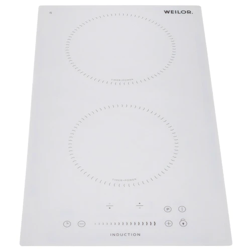 Варильна поверхня електрична WEILOR WIS 322 WHITE: Кількість конфорок 2