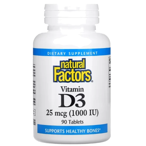 Natural Factors Vitamin D3 Вітамін D3 1000 МО 90 таблеток