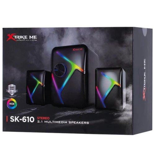 Акустична система Xtrike Me SK-610 11W LED USB Black: Пульт дистанційного керування отсутствует