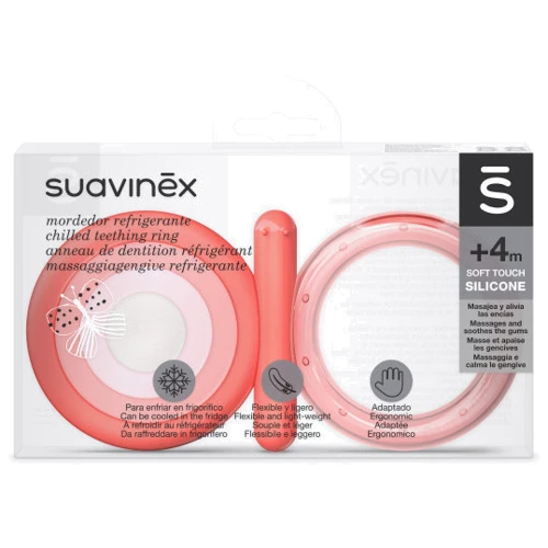 Прорезыватель Suavinex силиконовый охлаждающий STEP 2/розовый (401437): Производитель Suavinex