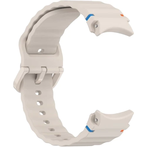 BeCover Strap Ribbed Tape Cream для Samsung Galaxy Watch (20mm) 4 40mm-44mm/5 40-44mm/6 40-44mm/7 40-44mm (712039) фото 6