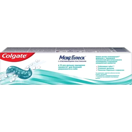 Colgate Макс Блеск Зубная паста Хрустальная мята 50 ml: Класс косметики Масс-маркет