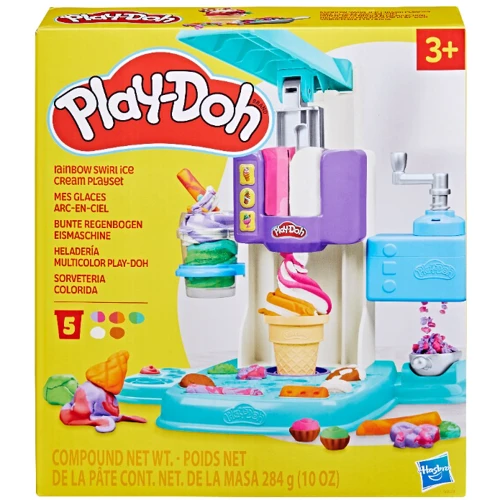 Набор для творчества HASBRO PLAY-DOH с пластилином Радужный вихрь мороженого (G0028)