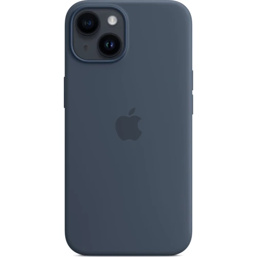 Чехол для iPhone Apple iPhone 14 Plus Silicone Case with MagSafe - Storm Blue (MPT53ZE/A): Материалы Силикон